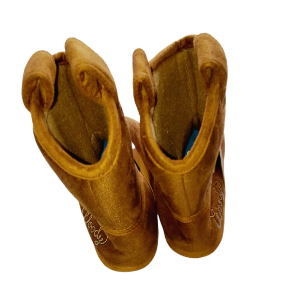 Disney Pixar Toy Story Woody Cowboy Boot Slippers Brown Kids Size 11-12